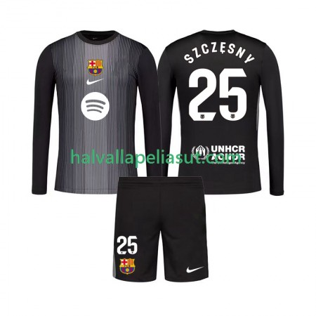 Jalkapallo Pelipaidat/Peliasut FC Barcelona Szczesny 25 Maalivahti Lasten Kolmaspaita 2025-2026 Pitkähihainen